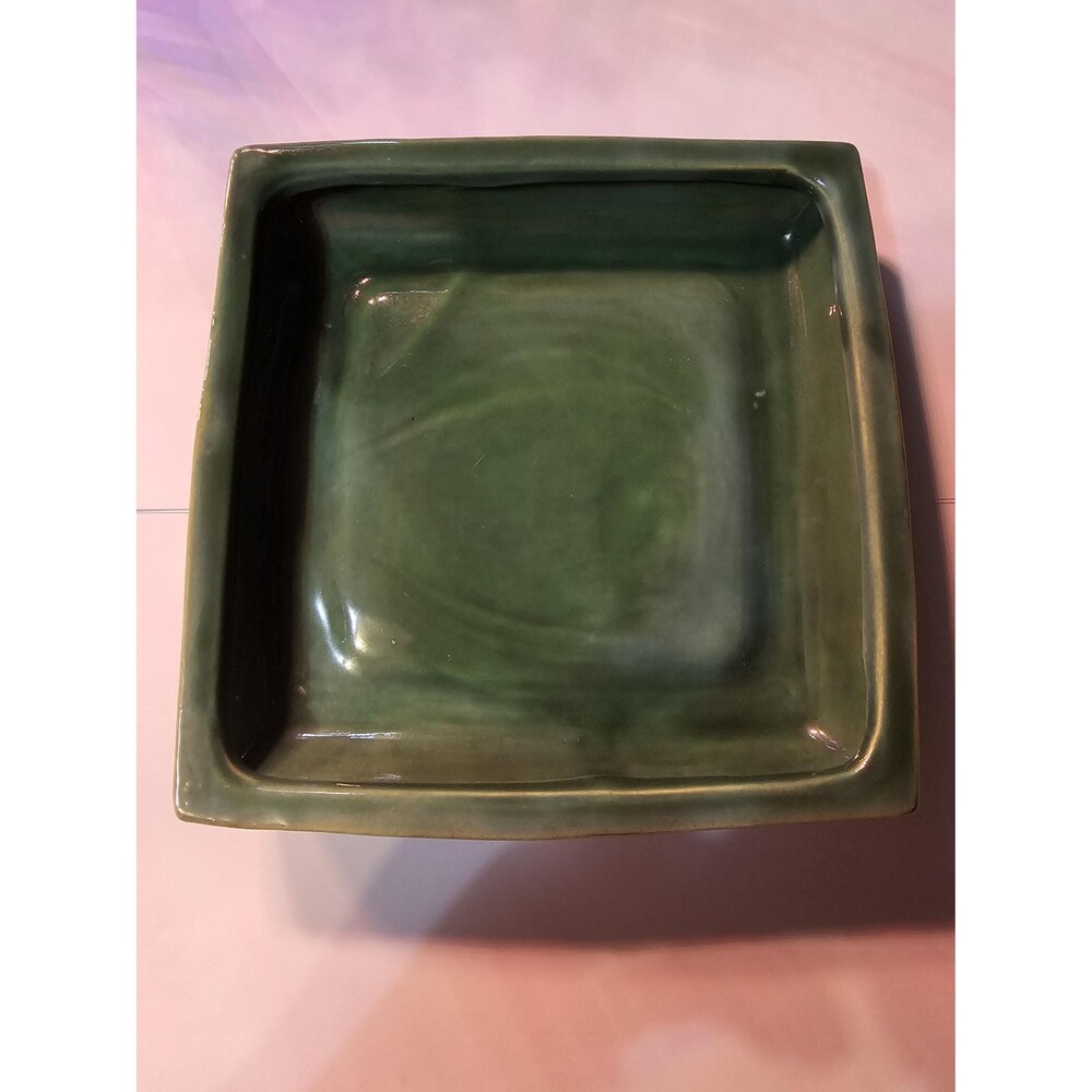 Vintage Collectible Green Ceramic Plate | Unique Classic Gift, Rare